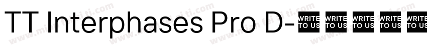 TT Interphases Pro D字体转换